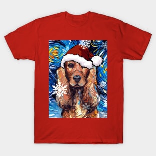 Cocker Spaniel Santa T-Shirt